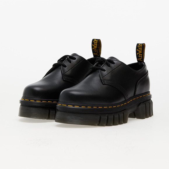 Dr. Martens Audrick Leather Platform Loafer Shoe Black  men 9.5/10 women 11/11.5 - Picture 2 of 11